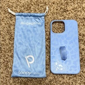 Loopy Case Light Blue Leopard Phone Cover iPhone 13 Pro Max